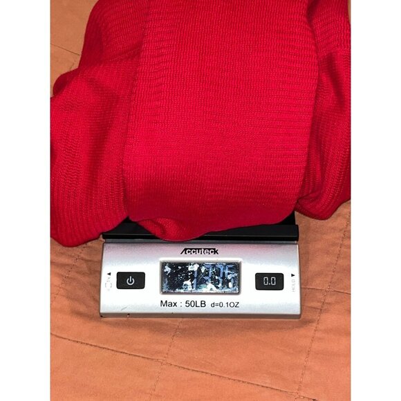 Talbots Red Open Front Cotton Blend Cardigan Sweater Women's Size Large - Picture 9 of 9